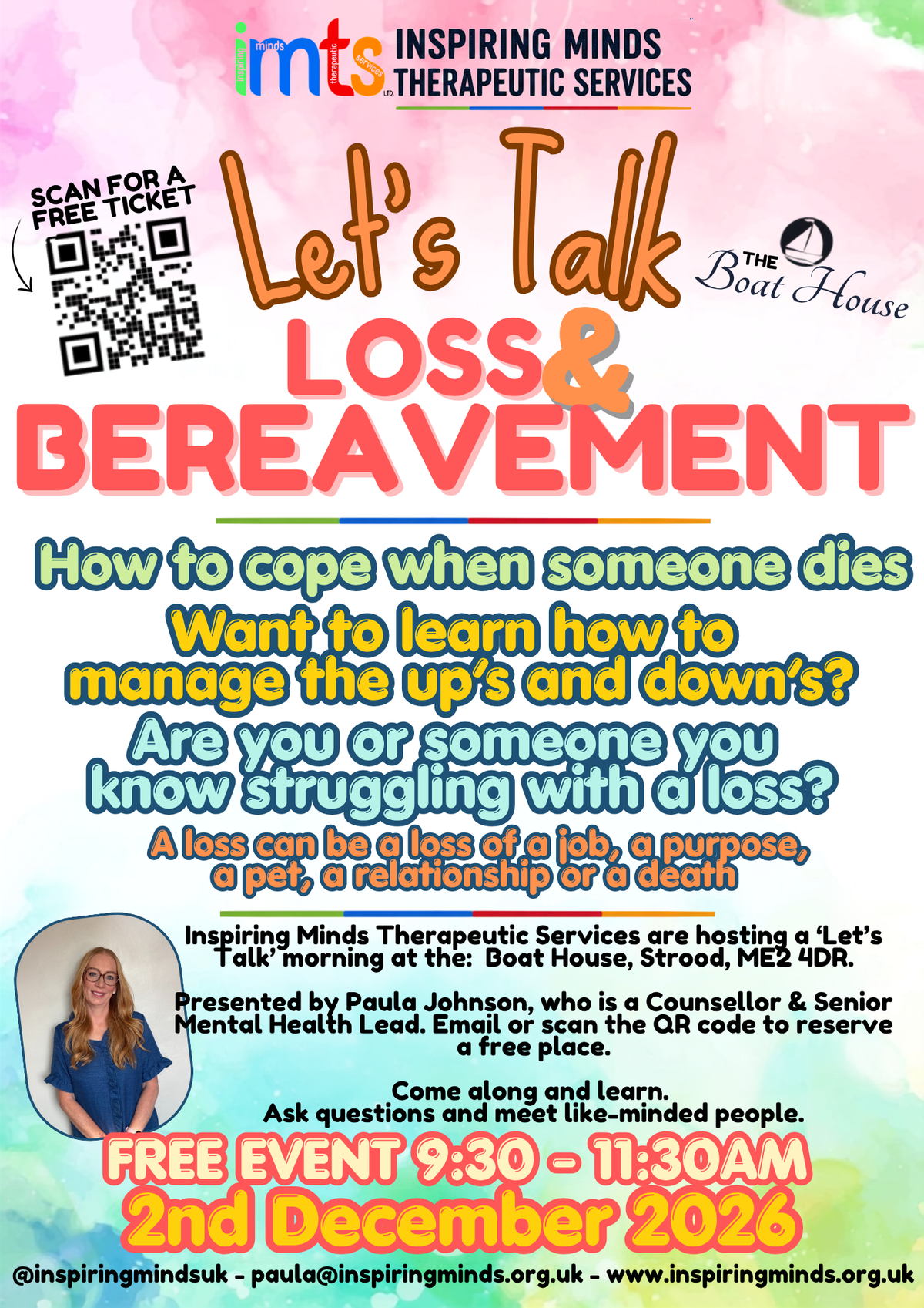 FREE EVENT - LOW MOOD & DEPRESSION WORKSHOP